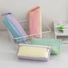 Korean Version Color Blocked Student Pencil Case, Cute Stationery Bag, Large Capacity Stationery Storage, Simple Pencil Case