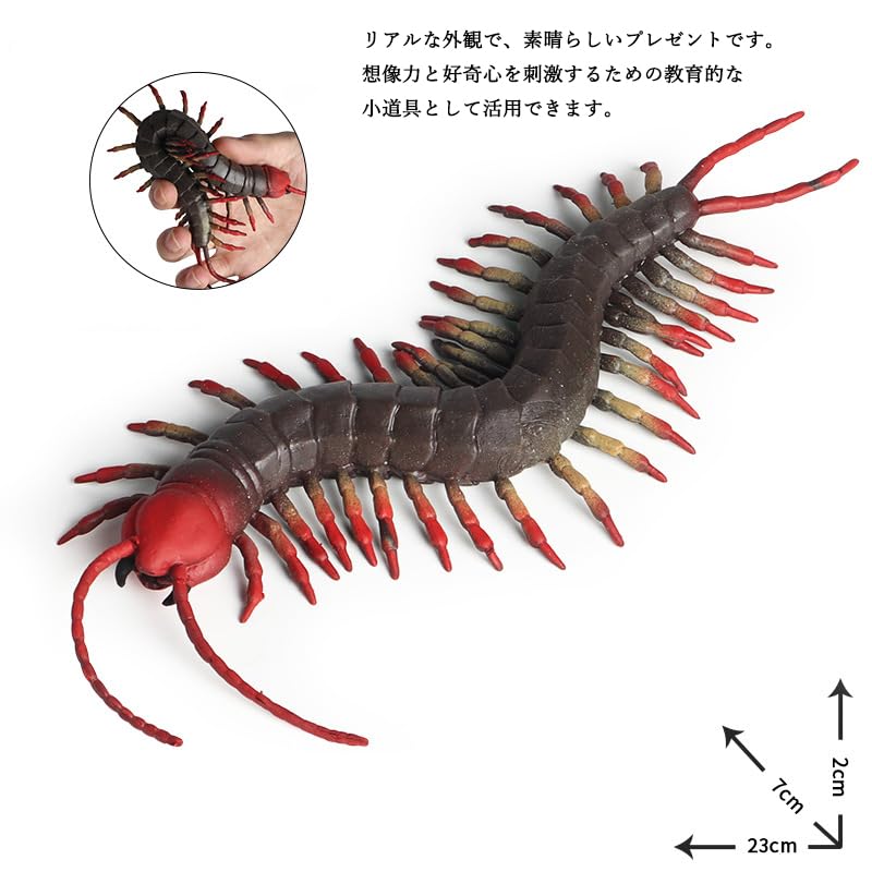 Centipede Centipede House Plastic TPR Birthday Interior Collectible [CRSHIP] Figure, Model, Chilopoda, Chiropoda, Toy, Arthropod, Model, Realistic,