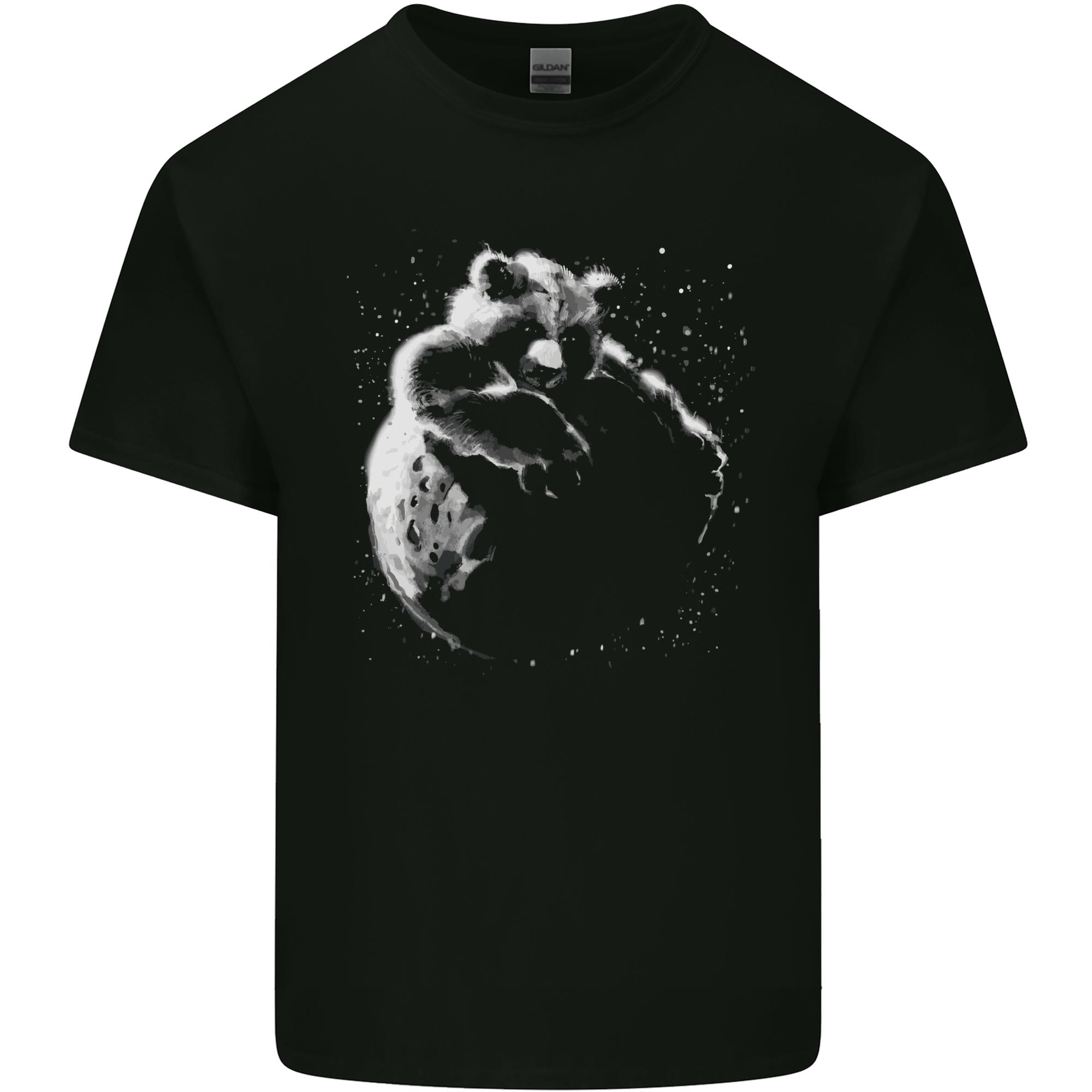 A Red Panda on the Moon Unisexs Light Cotton TShirt S