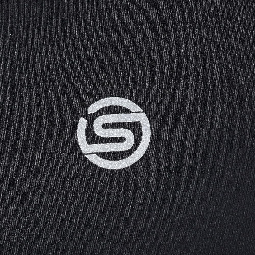 SKINS Stretch Shirt Kurzarm Oberteil Schwarz L 18121345 SERIE-3 Herren