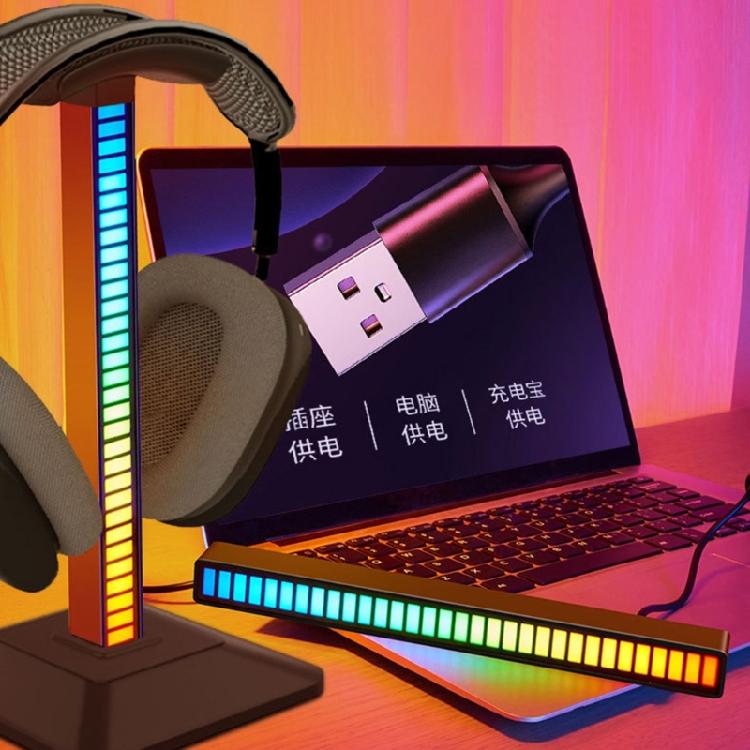 Headphone Stand Headset Holder Color RGB Lighting Showcase Headphones in Style