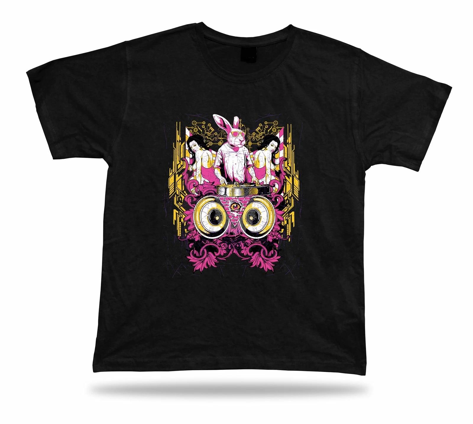 DJ Rabbit Hot Girl Dancers tee tshirt design apparel special birthday gift S
