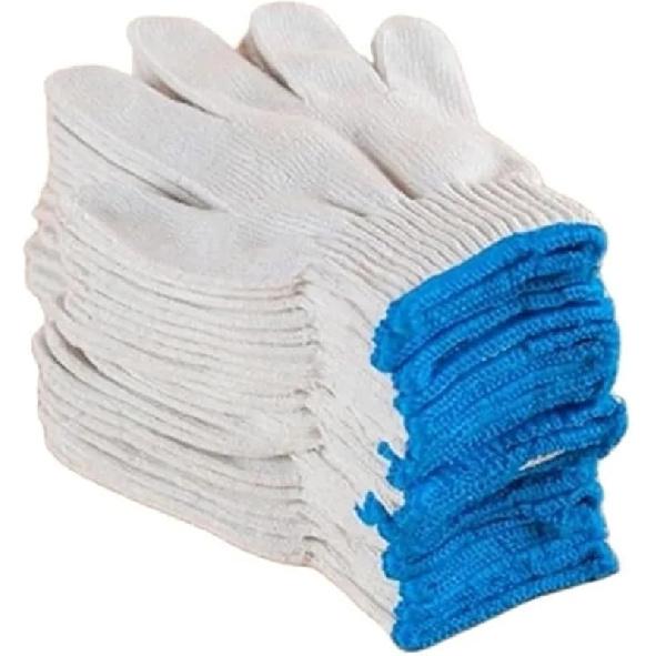 12 Paar Arbeitsschutzhandschuhe Rutschfest Verschleißfest Baumwolle Nylon Outdoor Bauarbeits-Handschuhe(Farbe:Schwarz), 19-21 cm