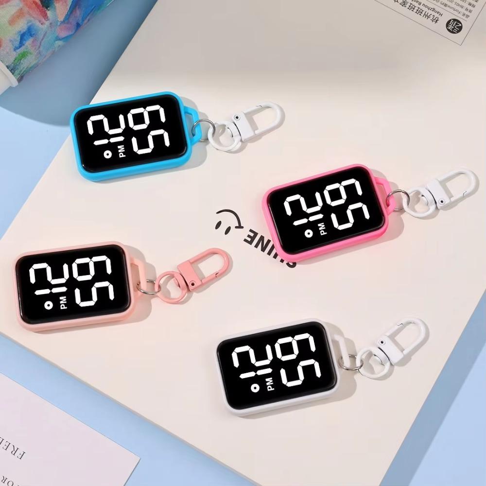 Hanging Style Digital Pendant Watch Square Luminous Pocket Watch Backpacks Accessory