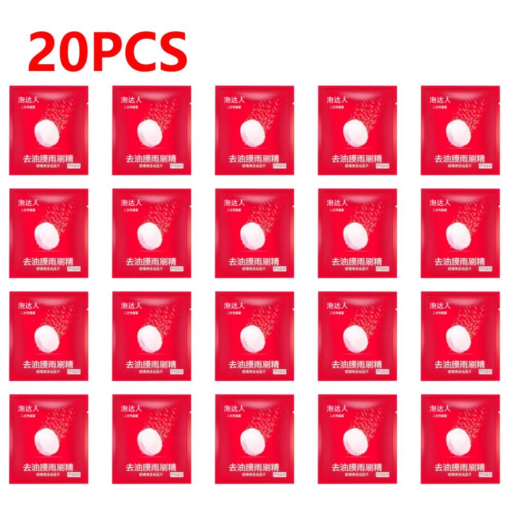 100/10pcs Car Windshield Cleaner Effervescent Tablets Auto Wiper Glass Solid Cleaning Concentrated Tablets Car Cleaning Tool