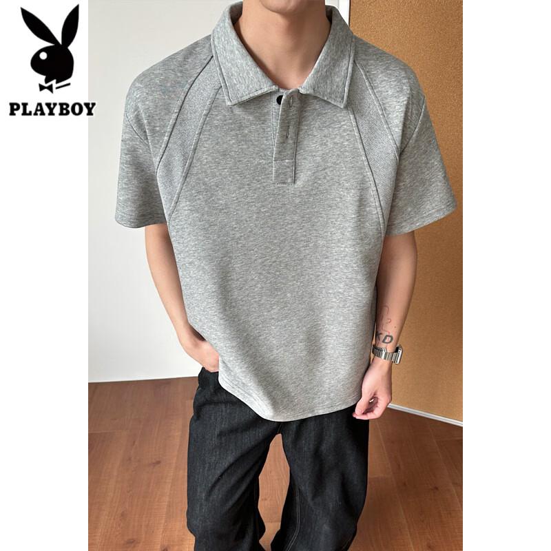 PLAYBOY Men s Short Sleeve Polo T-Shirt M