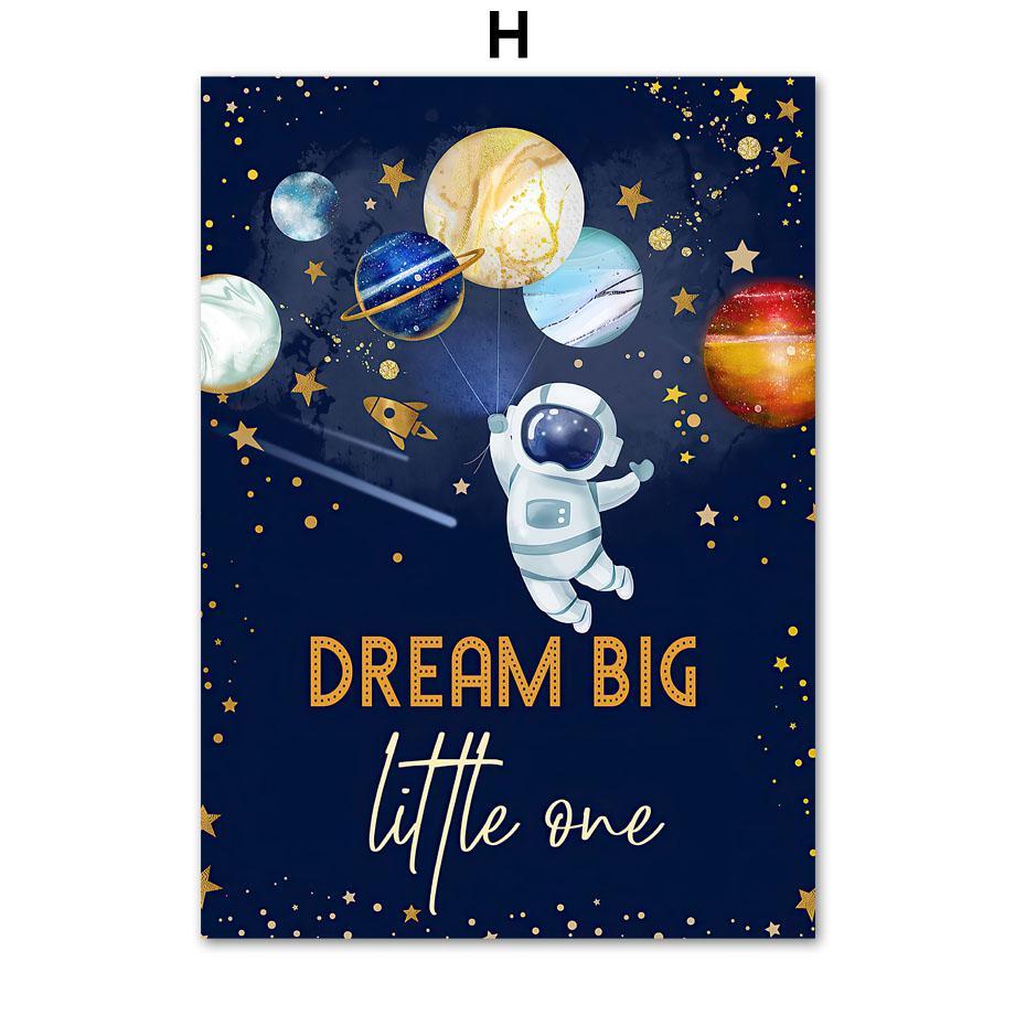 

Пользовательские Имя Мальчика Космическая Ракета Астронавт Алфавит Детская Стена Книги по искусству Печать Холст Картина Скандинавский Плакат Декор Фотографии Детская Комната A4 21X30cm No Framed