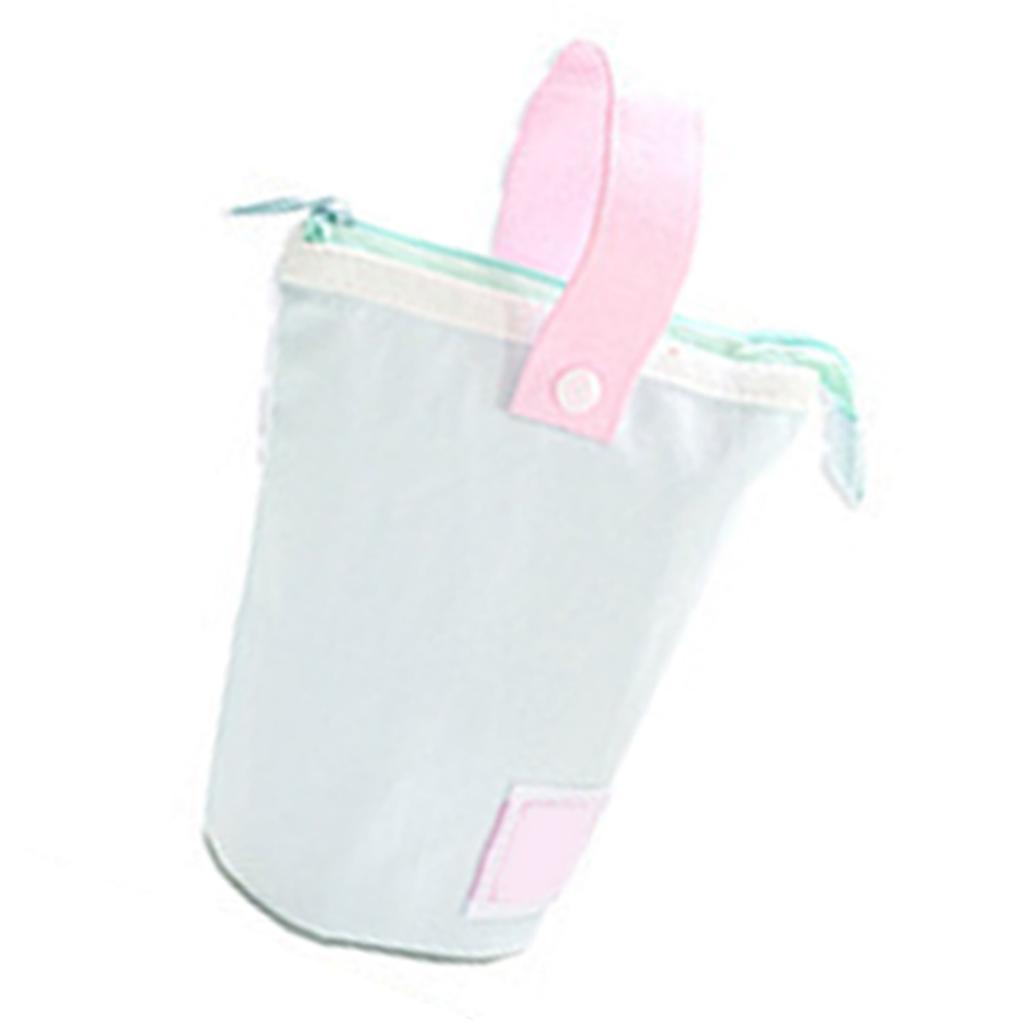 Vikbart Stående Pennfodral Underbart Högkapacitets Dragkedjeförsett Skolmaterialfodral för Kontor Skola Hemma Fig