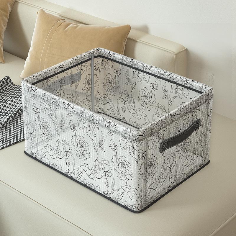 Large Capacity Desktop Snacks Cosmetics Books Toys Storage Boxes Clothing Pants Sundries Folding Organizer Basket