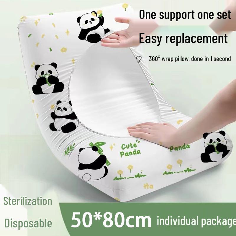 Przyjazny w podróży jednorazowy antybakteryjny poszewka na poduszkę - Gruba, bez prania, uniwersalne dopasowanie, bezpieczna dla skóry, osłona przeciwbrudna na łóżka hotelowe