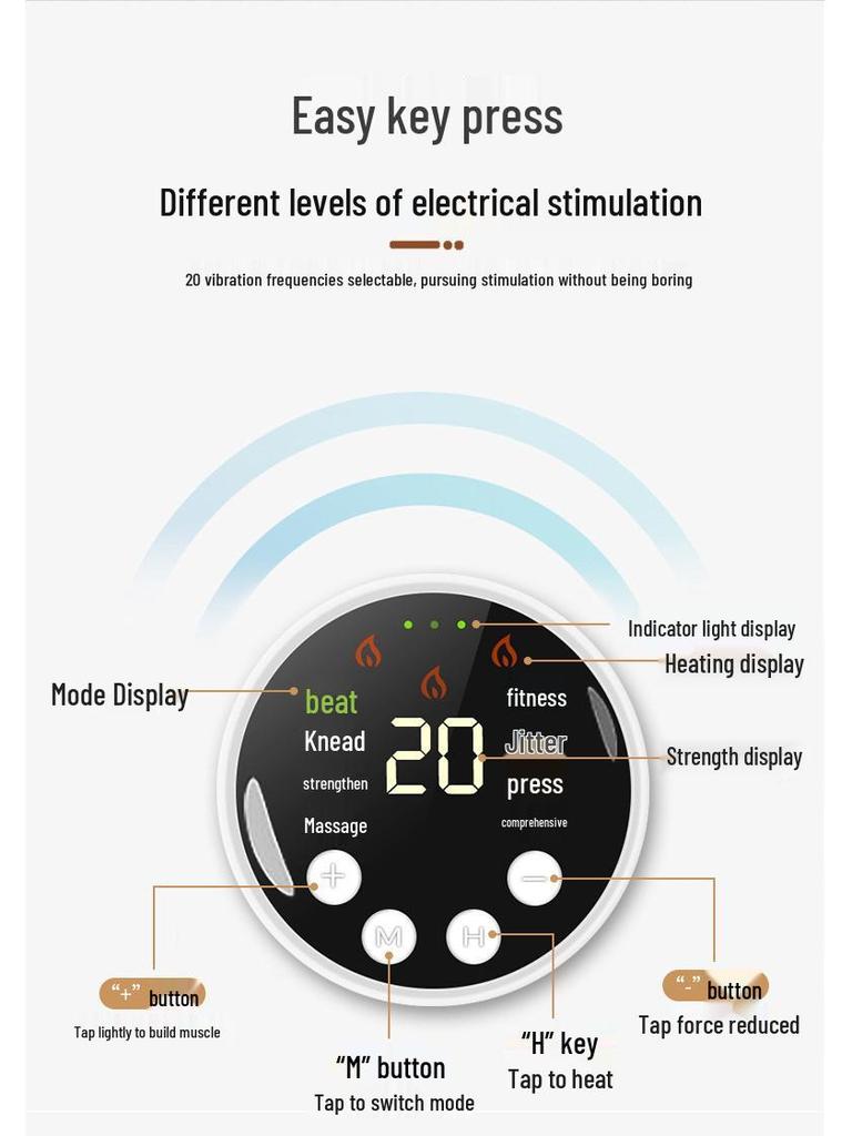 EMS Pulse Abdominal Heating Massager & Waist Belt