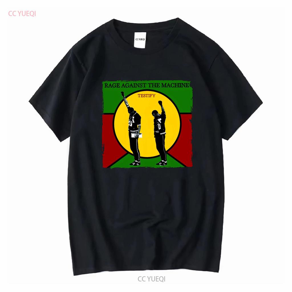 Cotton T Shirt Rage Against the Machine Testify Battle of Los Angeles Vintage Washed Breathable Soft Stretched Versatile