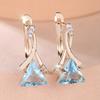 Elegant Bohemian Blue Cubic Zirconia Earrings for Weddings Gifts Mother's Day Banquets Formal Events Elegant Event Accessories