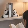 Cute Bookends Resin Panda Book Ends Book Ends for Shelves for Bedroom Living Room Desk Home Office Library Table Desktop Kitchen