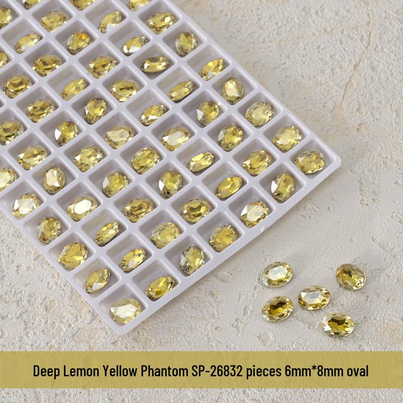 

Аксессуары для нейл-арта K9: Заостренный бриллиант, Кривое сердце, Прямоугольник, Овал, Квадрат, Глубокий желтый лимонный фантом (2 шт.)