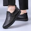 Business Casual Leather Shoes Men's Shoes New Breathable Waterproof Anti Slip Men's Shoes Trendy Versatile Leather Shoes