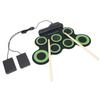 Electronic Drum Pad with 7 Practice Pads Headphone Jack Foldable Silicone Roll Up Drum with Pedal