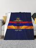 Golden Armenia Blanket Armenian Flag Flannel Soft Breathable Throw Blanket for Home All Season Use