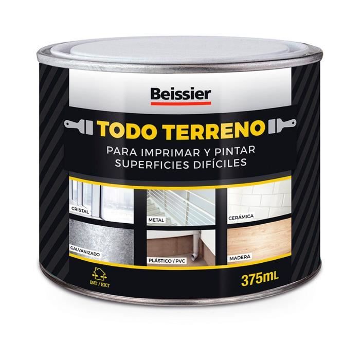 Peinture - BEISSIER - Tout Terrain - Blanc - 375 ml - Anticorrosion - Séchage Rapide