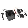 Keyboard and Mouse Converter Set Wired RGB Half Gaming Keyboard with Wired Mouse Converter Adapte Fo