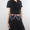 Y2K Pentagram Metal Chain  for Women Streetwear Dress Waist Accessory