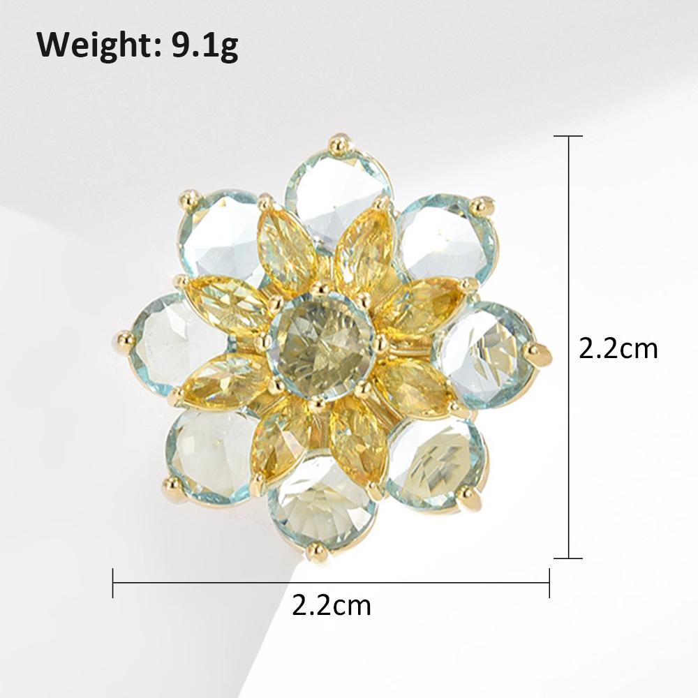 Fashion Crystal Flower Brooch Pin Rhinestone Brooches Party Jewelry Wedding Gift
