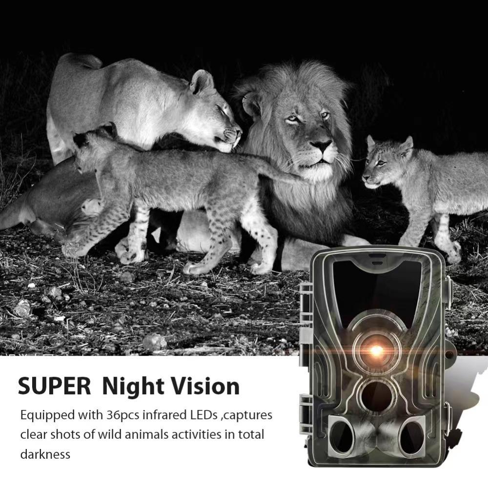 HC-801A Trail Camera, 36MP, 4K Video, IP65 Waterproof, 120° Angle