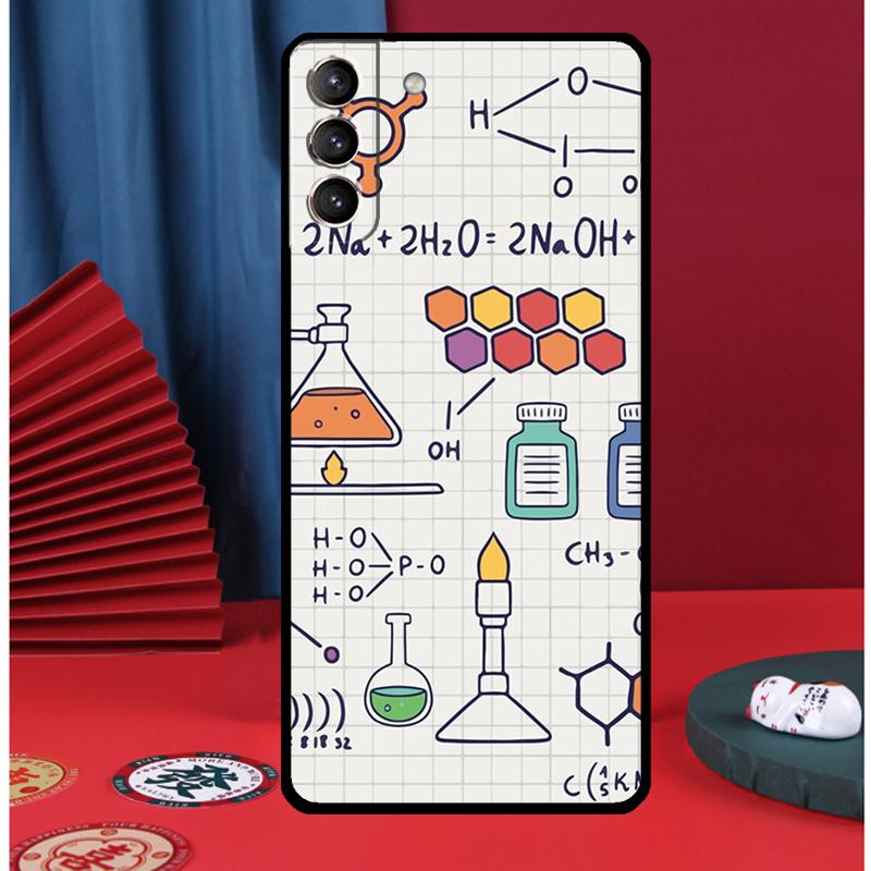 Science Biology Chemistry Phone Case For Samsung Galaxy S24 Ultra S9 S10 S20 FE S21 S22 S23 Plus S25 Ultra Back Cover