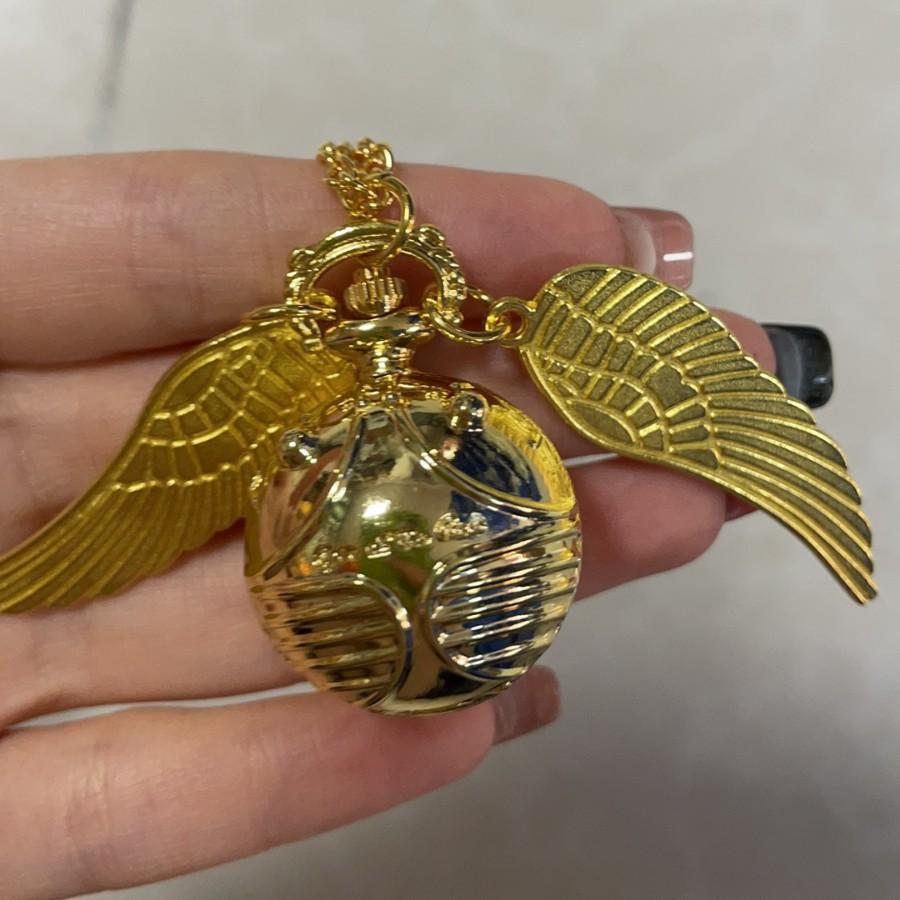 Harry Potter Snitch Pocket Watch Necklace, Harry Potter Multicolor Retro Pocket Watch, Foreign Trade