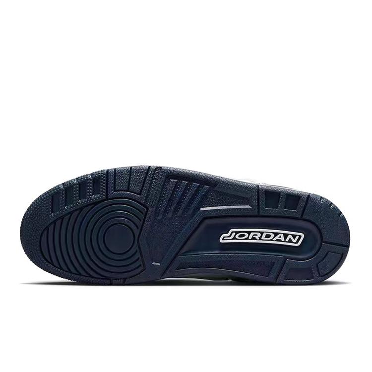 Jordan Spizike Cushioning Slip Resistant Low top Vintage Basketball Shoes Men's White Blue FQ1759-104(Team366-)