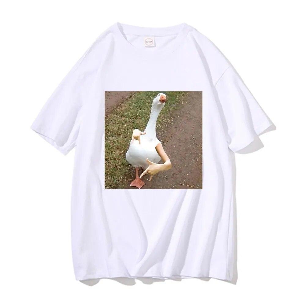 Swagged Out Goose Grafické tričko Legrační Unisex tričko Unisex Bavlna Trička Unisex Ženy Móda Ležérní Nadměrná trička s krátkým rukávem