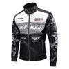 Spring and Autumn American Heavy Casual Sports Leather Jacket Men's Stand Collar Multi-pocket PU Leather Work Coat
