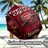 Custom Name Personalized Arsenal F.C Print Umbrella, Auto Open Close, 8‑Rib Sturdy Frame, Commute Camping Hiking Use, Birthday Gift