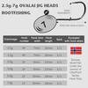 5Pcs 3.5G 5G 7G 10G Worm Hook With Round Sinker Offset Fishing Hook High Carbon Steel Jig Head Crank Hook Carp Anzol Fishhook