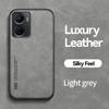 KEYSION Luxury Leather Case for VIVO Y35 Y16 4G Y02S Soft Silicone+PC Shockproof Phone Back Cover for VIVO Y35 Y16 4G Y02S