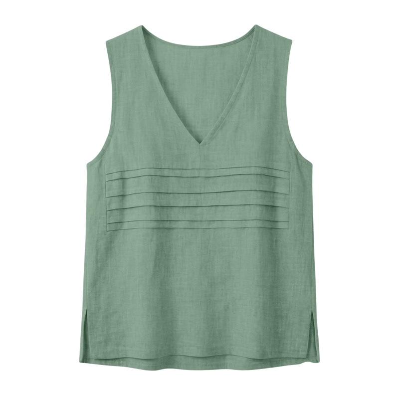 Women S V Neck Sleeveless Loose Casual Summer Top