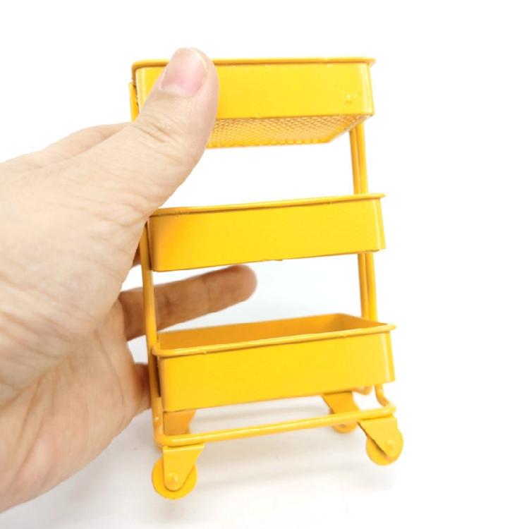 1:12 Dollhouse Mini Storage Cart Dolls Kitchen Bedroom Furniture Books Organizer