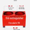 Two-Hole Fire Extinguisher Storage Box with Base Rack, 3458 kg Capacity, Thickened Design