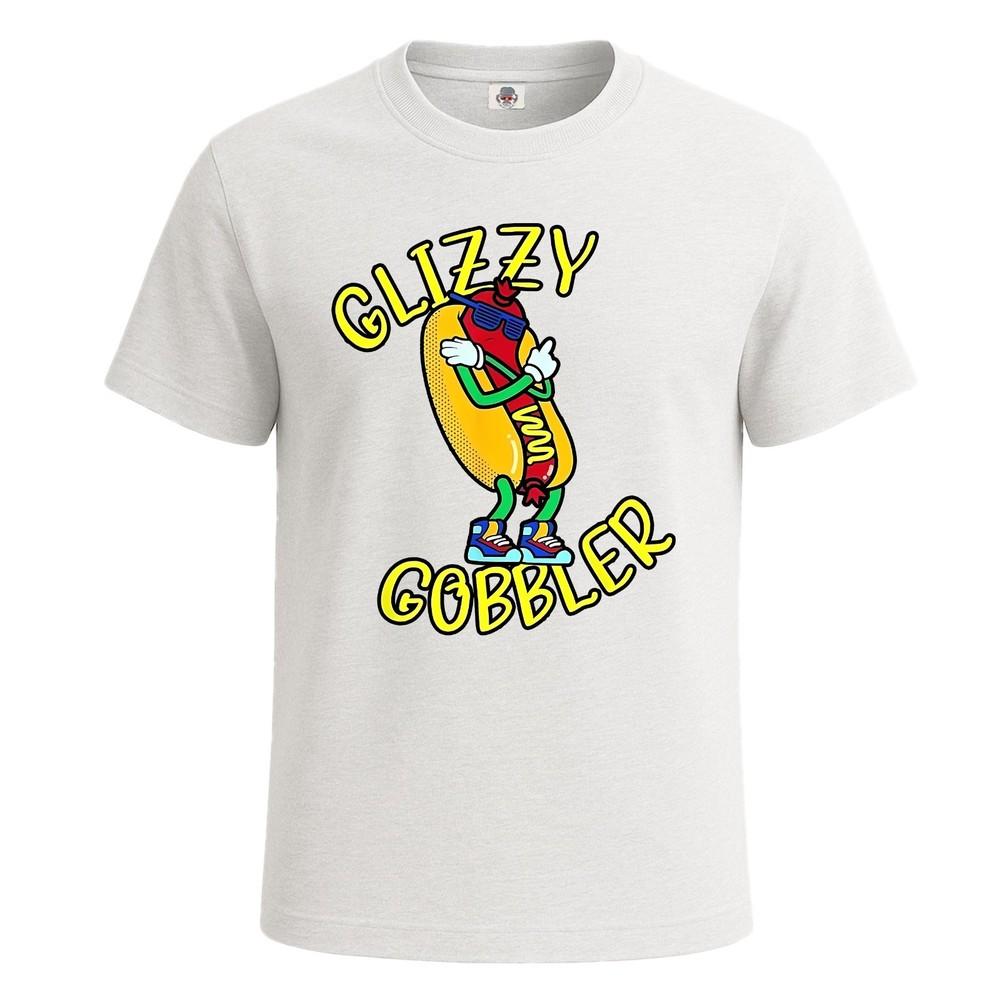 Glizzy gobbler hot dog glizzy funny joke tshirt for mens novelty gift tee top 2XL