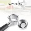 Bottomless Coffee Portafilter With Stainless Steel Basket Filter Screen ABS Handle For Espresso Machines Replacement Parts