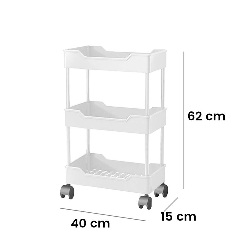 For Multi-Layer Trolley Rack Kitchen Floor Bedroom Organizer Cart Wheeled Bathroom Storage Rack Shelves Kitchen