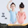 Toddler Girls' Long Sleeve Fleece Dance Leotard for Winter Practice and Exams
