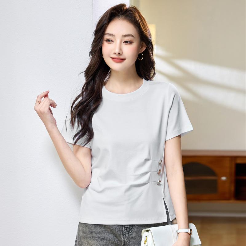 Summer Women's Hundred Slim Short Sleeve T-Shirt