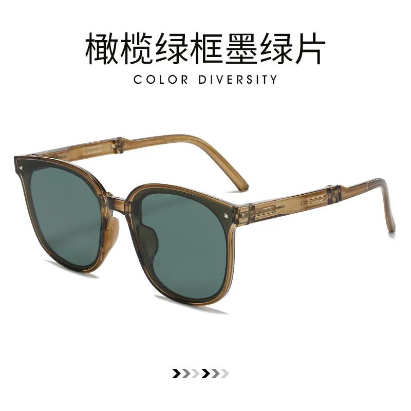Folding Sunglasses Women Men Night Vision Driving Eyewear Portable Sun Glasses With Case Gafas De Sol