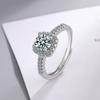 New 925 Sterling Silver Ring Heart Adjustable Simplicity Fashion Exquisite Student Girlfriend Jewelry Accessories Wedding Party