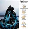 1pc Dragon, Fantasy Art Blanket Lightweight Flannel Blanket Throw Blanket For Sofa, Bed, Travel, Camping, Livingroom, Office, Couch