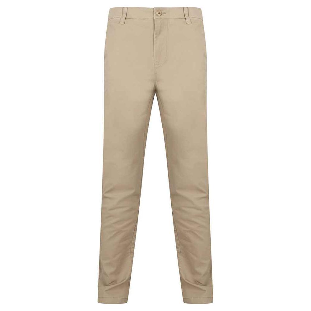 Henbury Mens Stretch Chinos