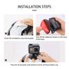 Durable Camera Helmet Mount for DJI Gopro/OSMO Action/Insta360 Go/Ace Camera Accessories