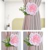 Contemporary Artificial Flower Curtain Fastening Clips Set of 2 Decorative Window Drapery Holders Tieback Straps Buckles
