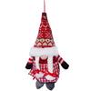 Red Christmas Elf with Braids As a Christmas Tree Hanger 20cm